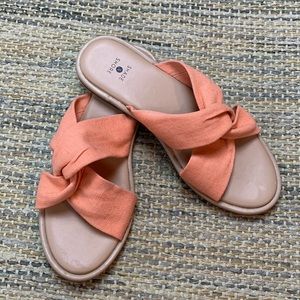 SHADE & SHORE Knotted Slip On Sandal Slides 8